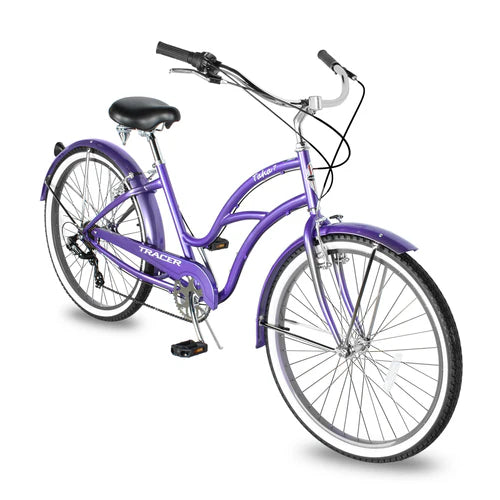 Tracer Bikes | Tracer TAHA 26" Women's Beach Cruiser Bike with Shimano 7-Speed and Alloy Rims | Chico USA, Inc.