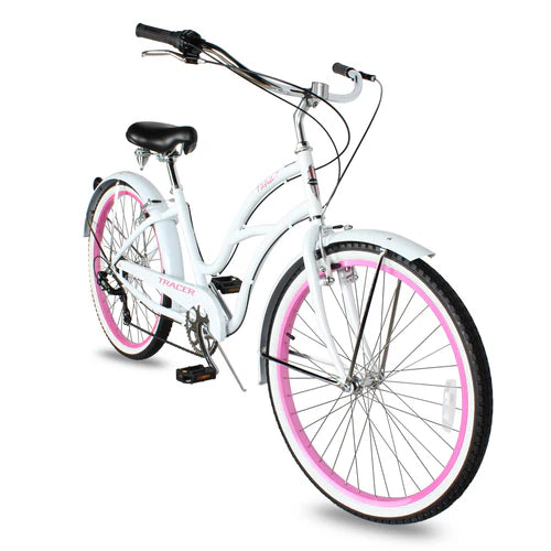 Tracer Bikes | Tracer TAHA 26" Women's Beach Cruiser Bike with Shimano 7-Speed and Alloy Rims | Chico USA, Inc.
