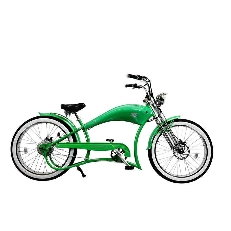 Tracer Bikes | Tracer Twenty5 DS 500W 26" Dual Springer Cruiser E-Bike with Shimano 7-Speed, Disc Brakes | Chico USA, Inc.