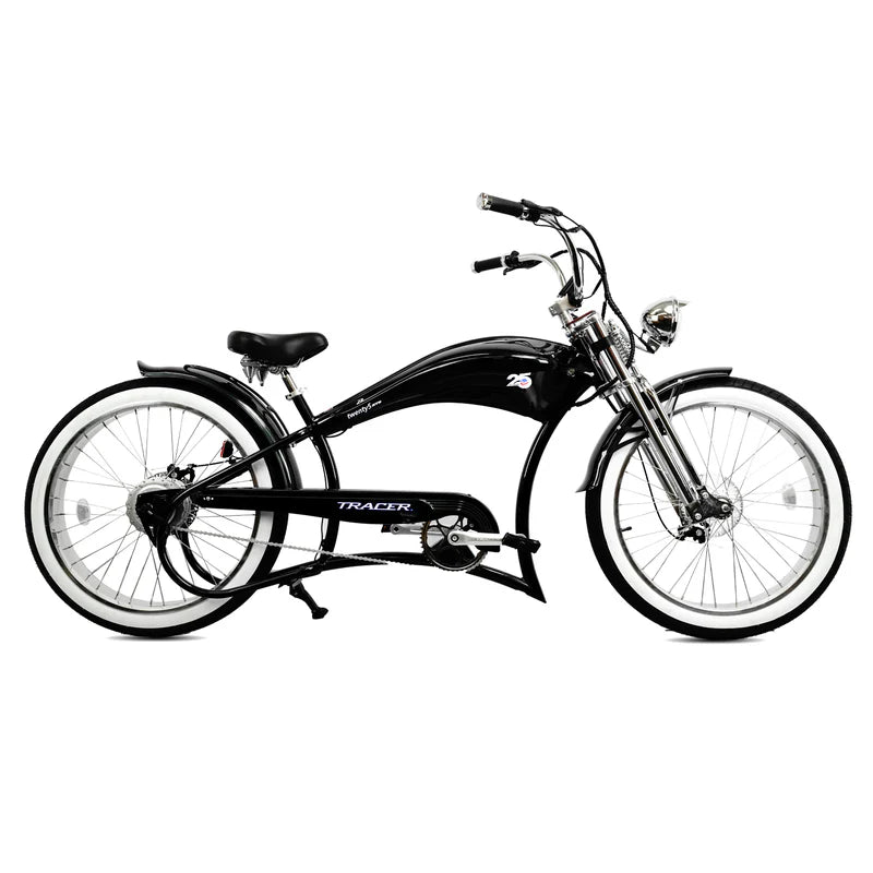 Tracer Bikes | Tracer Twenty5 GTS 500W 26" Cruiser E-Bike with Dual Springer Suspension | Chico USA, Inc.