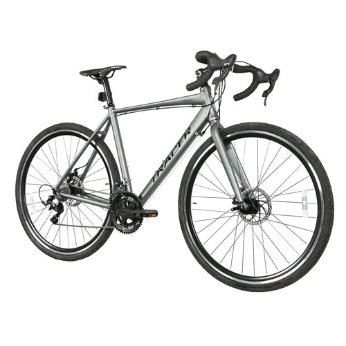 Tracer Bikes | Tracer VELOCITY 700C Road Bike with Aluminum Frame, Available in Matte Black and Grey | Chico USA, Inc.
