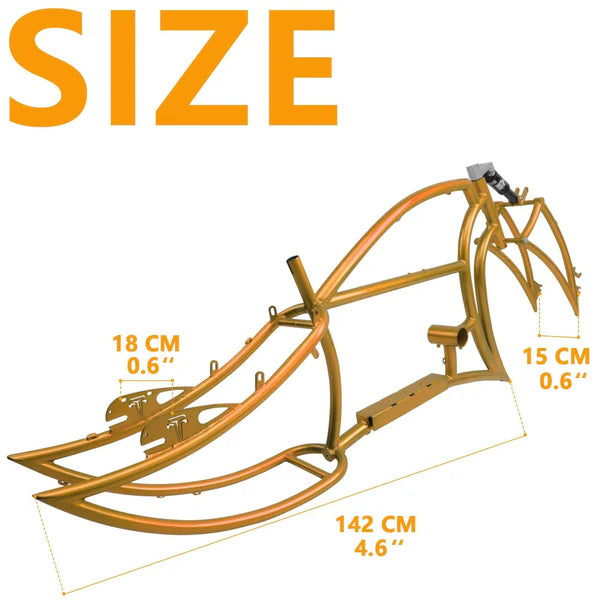 Tracer Bikes | TRACER Signature Pro 26'' Chopper Cruiser Electric Bike Frame, Accepts 26"x 3.0, 4.0 Fat Tires |  Chico USA, Inc.