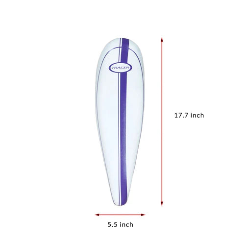 Tracer Bikes | Tracer SD-AF-3022-20 Lowrider Banana Saddle, White & Purple, 17.7" x 5.5" | Chico USA, Inc.