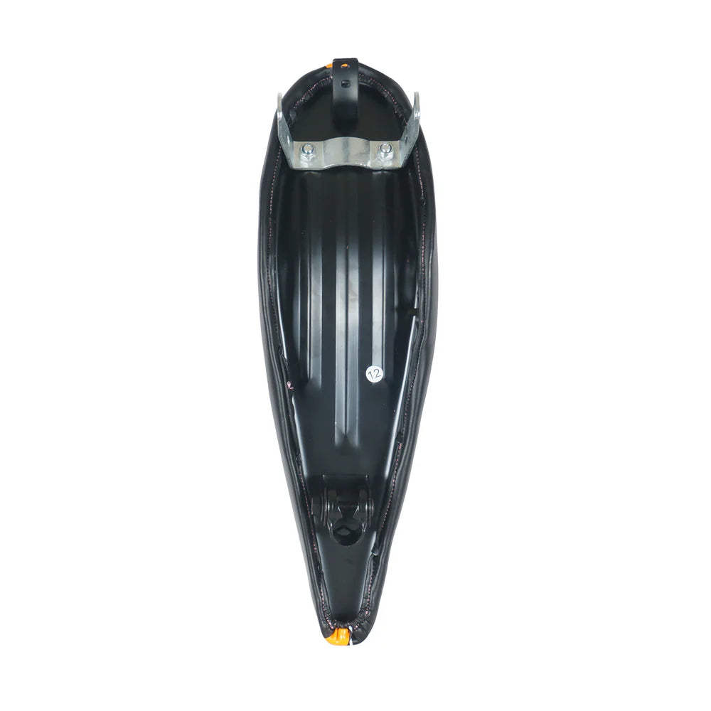 Tracer Bikes | Tracer SD-AF-3022-18 Lowrider Banana Saddle, Black & Orange, 17.7" x 5.5" | Chico USA, Inc.