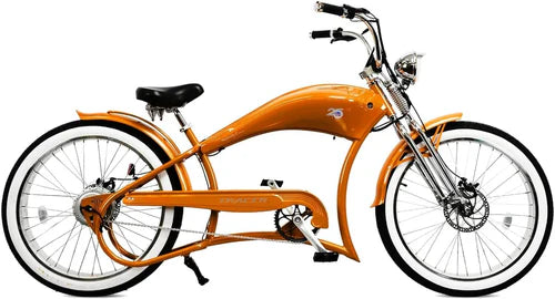 Tracer Bikes | Tracer FM-Twenty5 26" Stretch Cruiser Steel E-Bike Frame with Chain Guard for 26"x3.0, 4.0 Tires |  Chico USA, Inc.