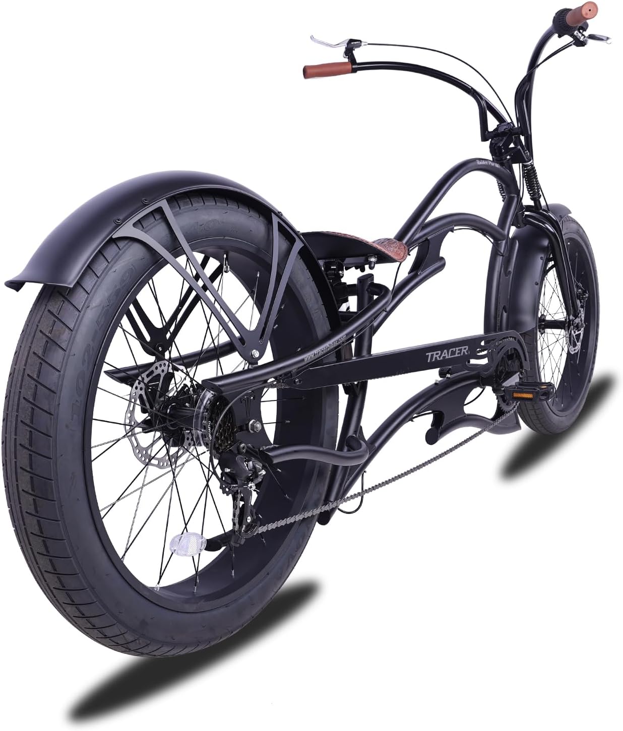 Tracer Raider Pro DS 26" 7-Speed Chopper Style Stretch Cruiser Bike - Chico USA, Inc.