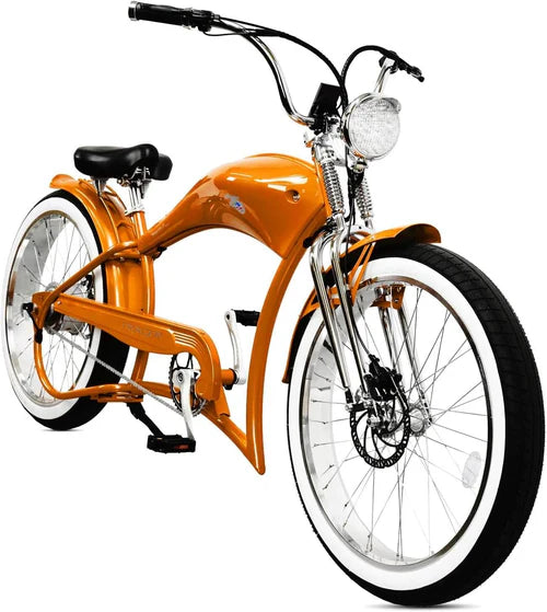 Tracer Bikes | Tracer FM-Twenty5 26" Stretch Cruiser Steel E-Bike Frame with Chain Guard for 26"x3.0, 4.0 Tires |  Chico USA, Inc.