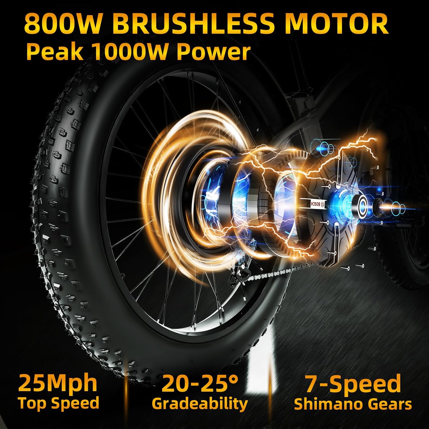 Tracer Loiter 26" 800W Electric Cruiser Bike