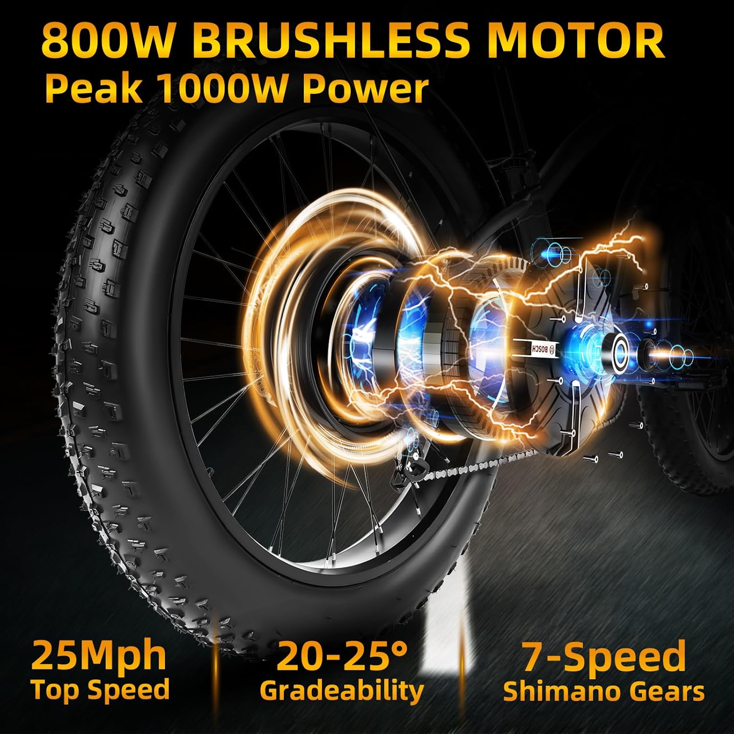 Tracer Loiter 26" 800W Electric Cruiser Bike