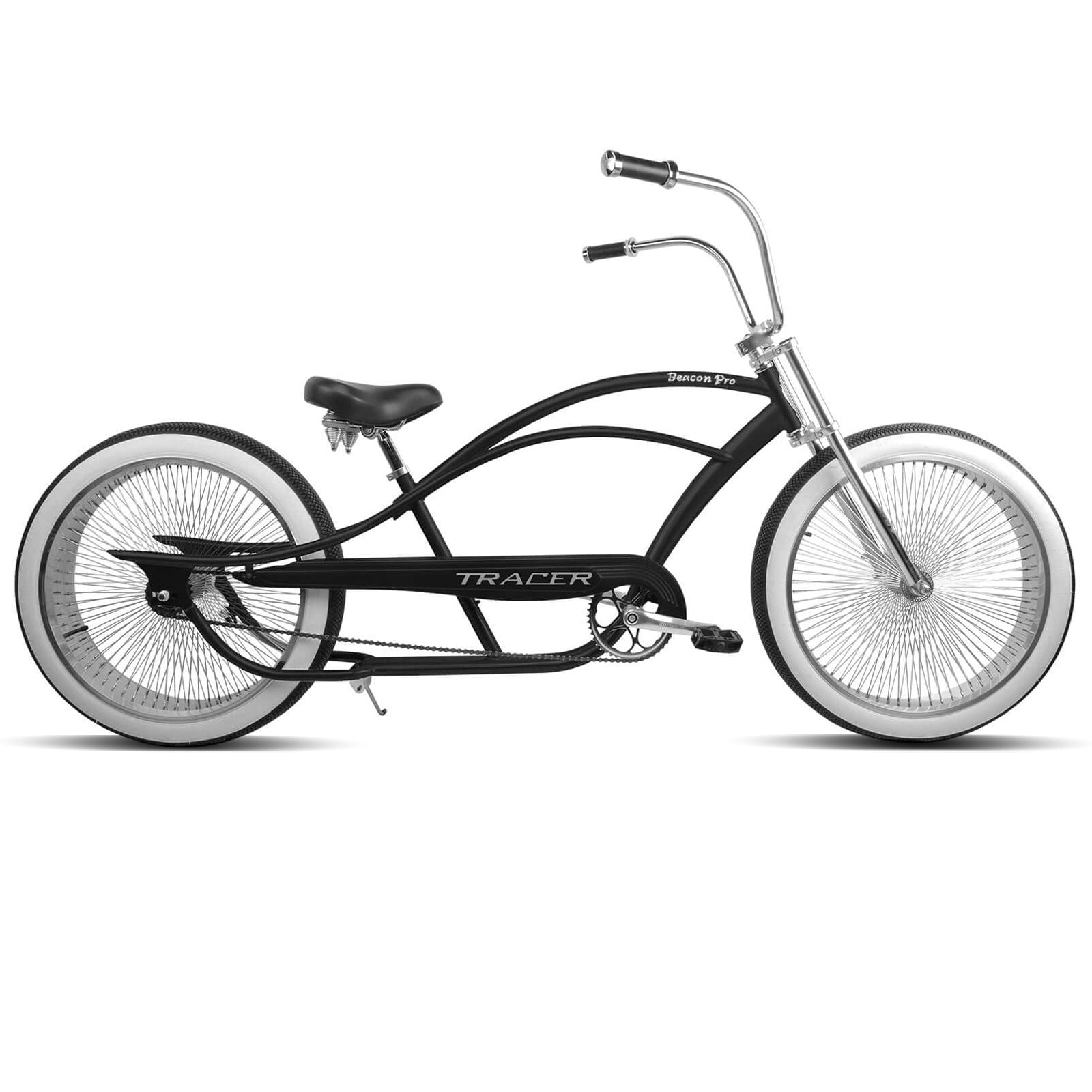 Tracer Beacon Pro 26" Stretch Cruiser Bike, Hi-ten Steel Frame, Single Speed - Chico USA, Inc.