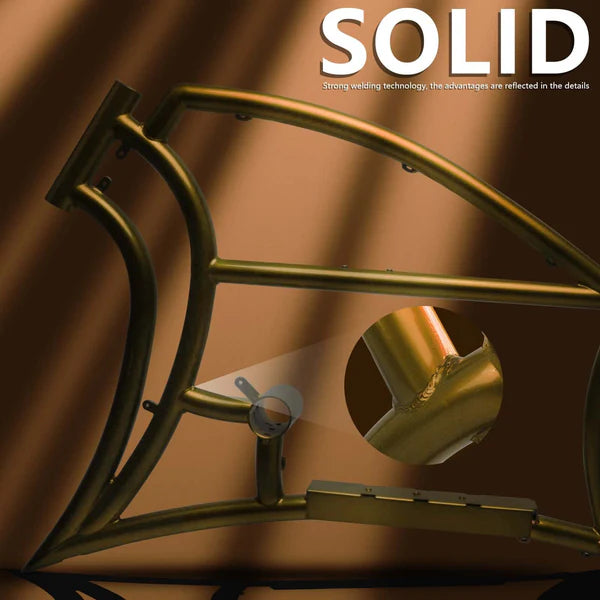 Tracer Bikes | TRACER Signature Pro 26'' Chopper Cruiser Electric Bike Frame, Accepts 26"x 3.0, 4.0 Fat Tires |  Chico USA, Inc.