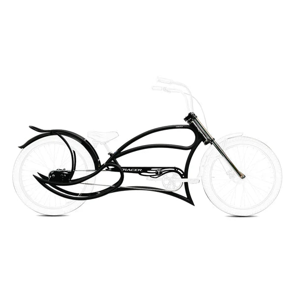 Tracer Bikes | Tracer FM-Leopard GT 26" Stretch Beach Cruiser Steel Frame with Triple Tree Fork and Guard, Accepts 26"x3.0, 4.0 Fat Tires |  Chico USA, Inc.