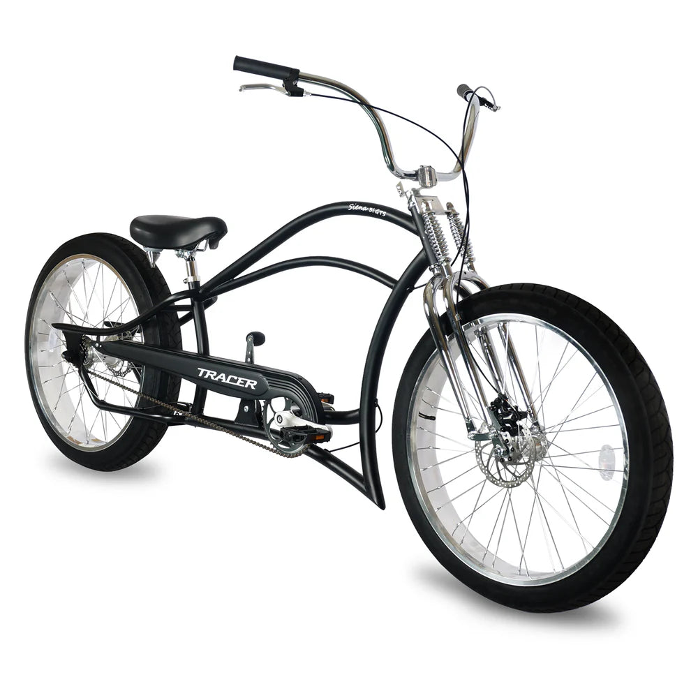 Tracer Bikes | Tracer SIENA GTS 3i Internal 3-Speed Classical Stretch Beach Cruiser Bike with Shifting Rod, Brakes, and Suspension Spring System | Chico USA, Inc.
