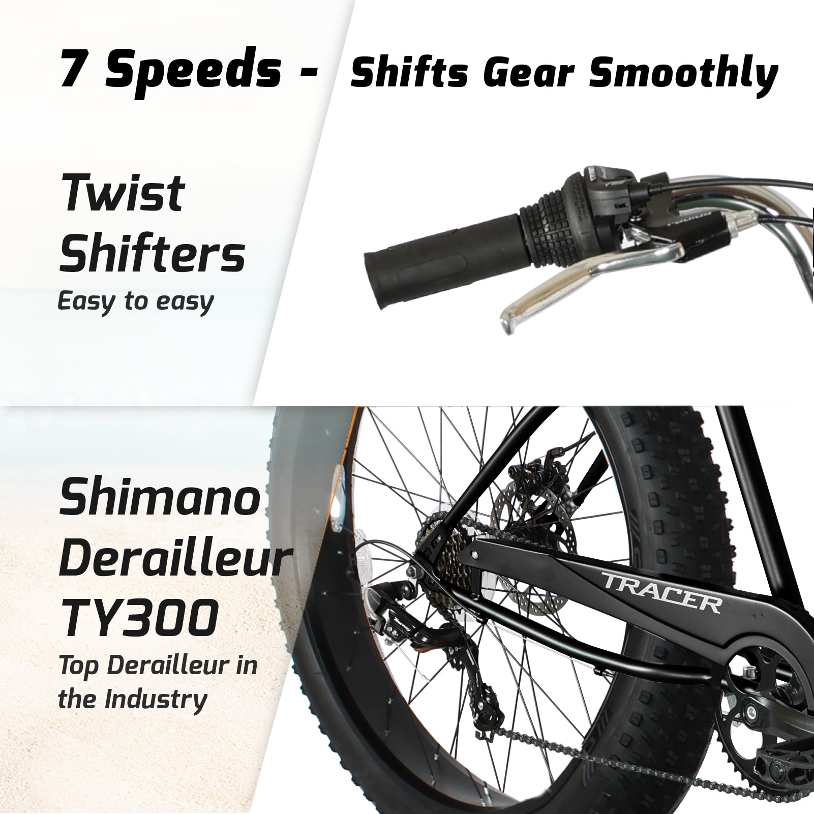 Tracer Avalon GT-7 26 inch 7-Speed Beach Cruiser Bicycle - Chico USA, Inc.