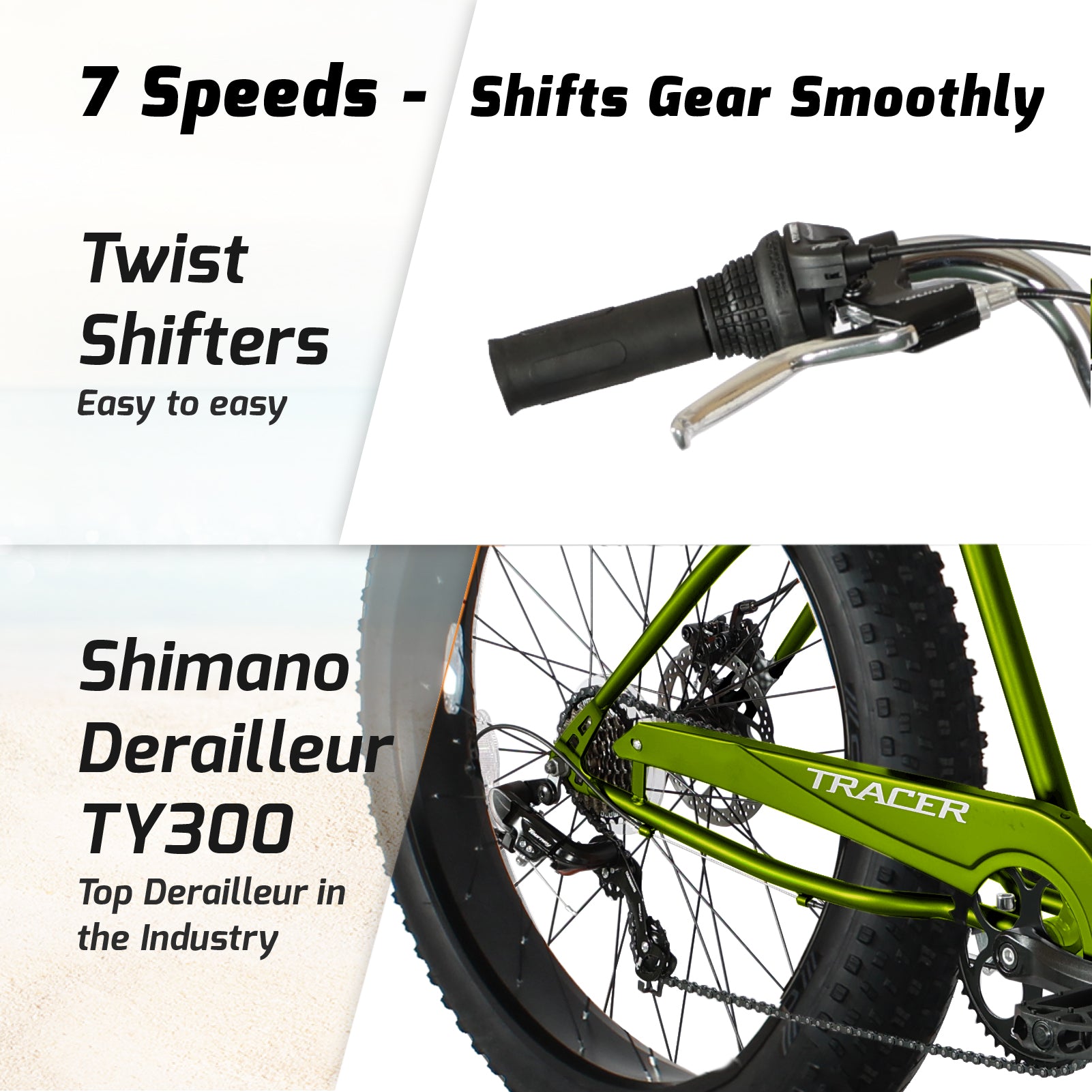 Tracer Avalon GT-7 26 inch 7-Speed Beach Cruiser Bicycle - Chico USA, Inc.