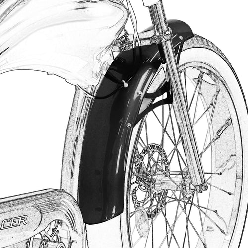 Tracer Bikes | Tracer Fender For Boston GT7 Durable 100mm Aluminum Bike Fender for 26-Inch Wheels - Mud Protection |  Chico USA, Inc.