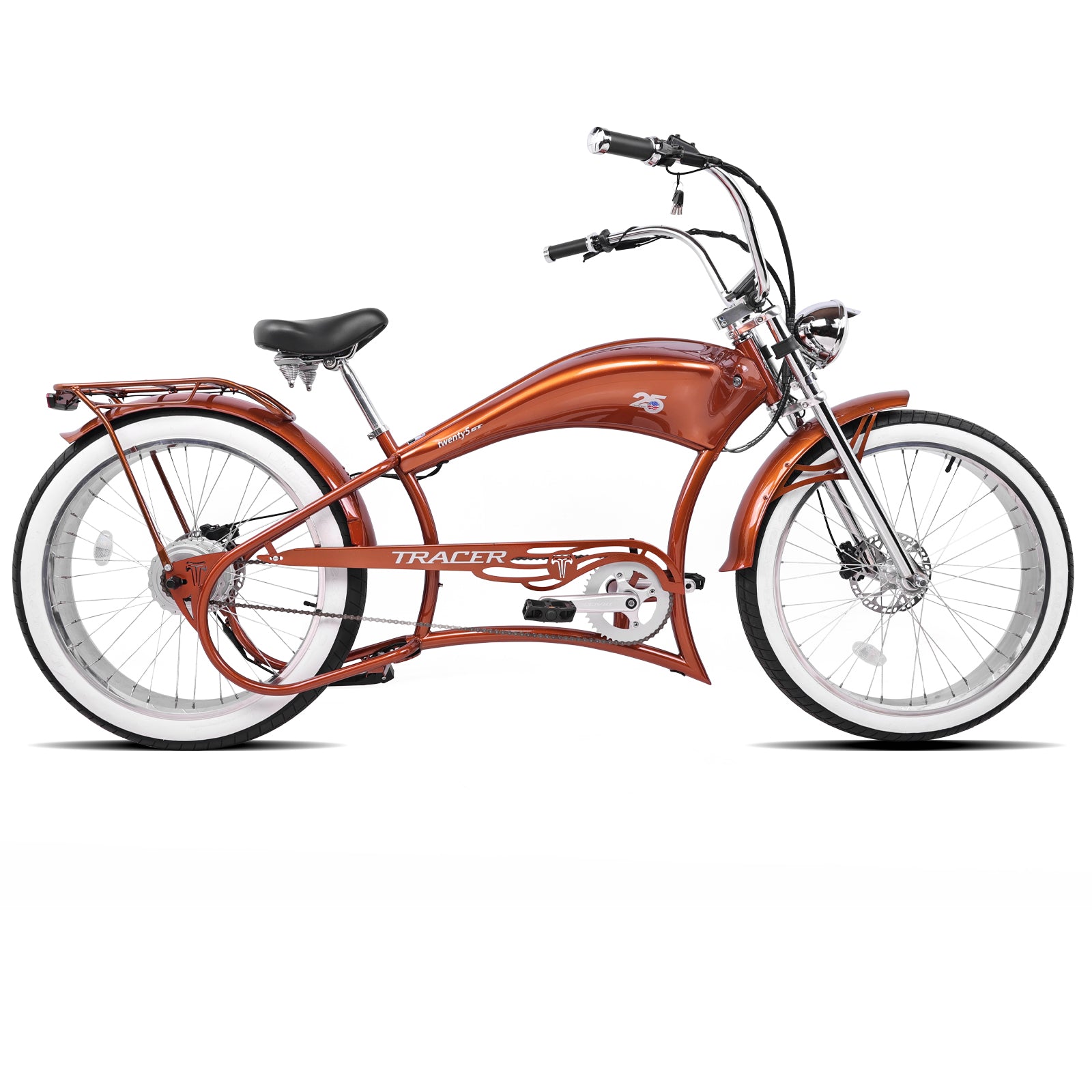 Tracer Twenty5 800w Stretch Cruiser Electric Bicycle - Chico USA, Inc.