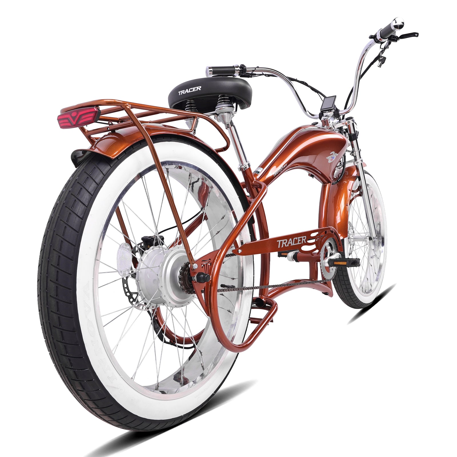 Tracer Twenty5 800w Stretch Cruiser Electric Bicycle - Chico USA, Inc.
