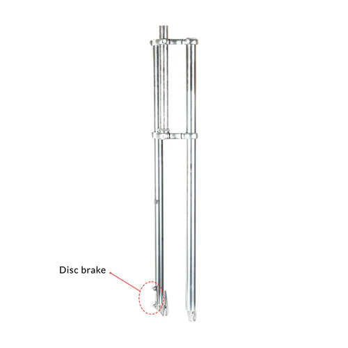 Tracer Bikes | Tracer FK-TP80300102D Triple Tree Fork, 1" Steerer for Disc Brake, Fits 2.125 Tire, Black/Chrome |  Chico USA, Inc.