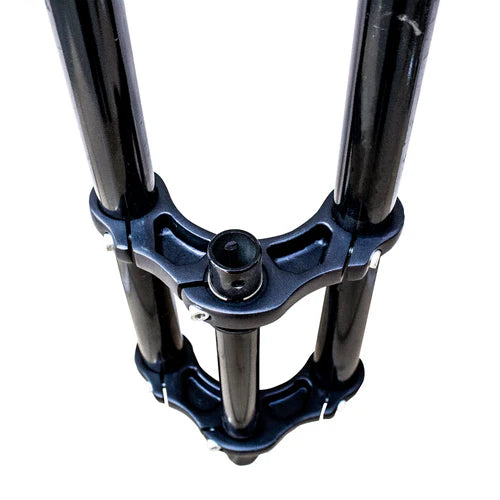 Tracer Bikes | Tracer FK-TP80300102D Triple Tree Fork, 1" Steerer for Disc Brake, Fits 2.125 Tire, Black/Chrome |  Chico USA, Inc.