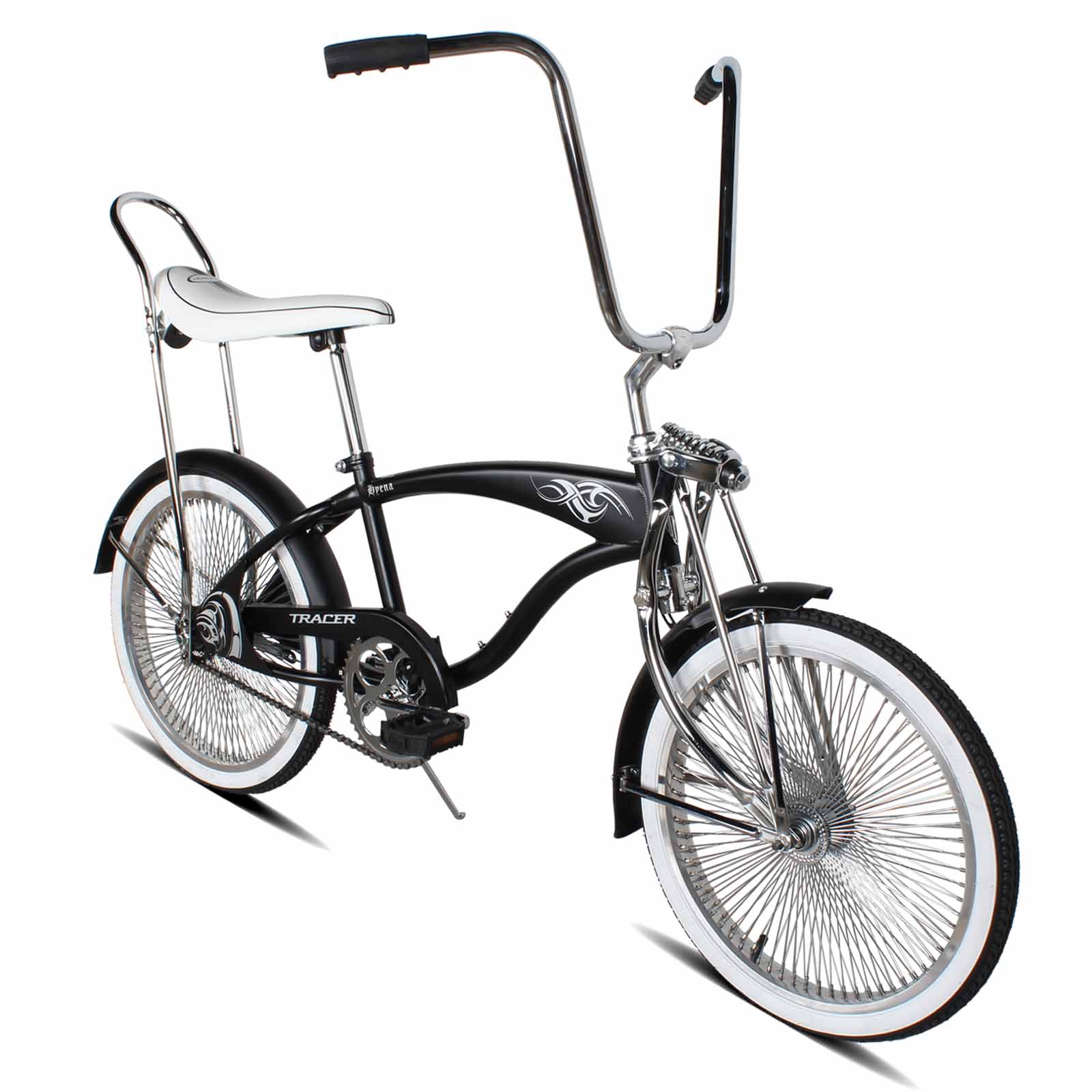 Tracer Hyena Classic Beach Lowrider Bike with 20" Wheels and Banana Seat, Single Speed - Chico USA, Inc.