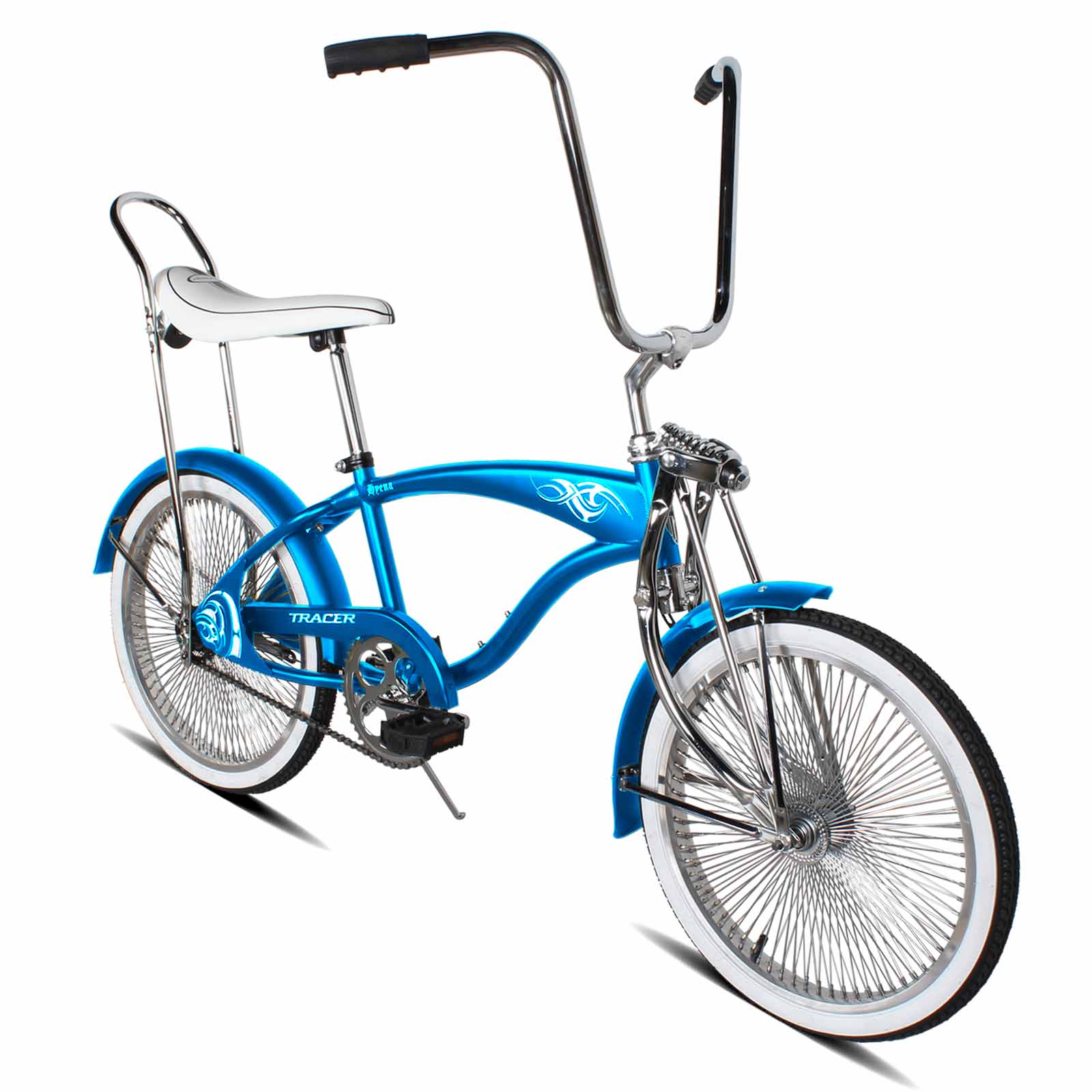 Tracer Hyena Classic Beach Lowrider Bike with 20" Wheels and Banana Seat, Single Speed - Chico USA, Inc.