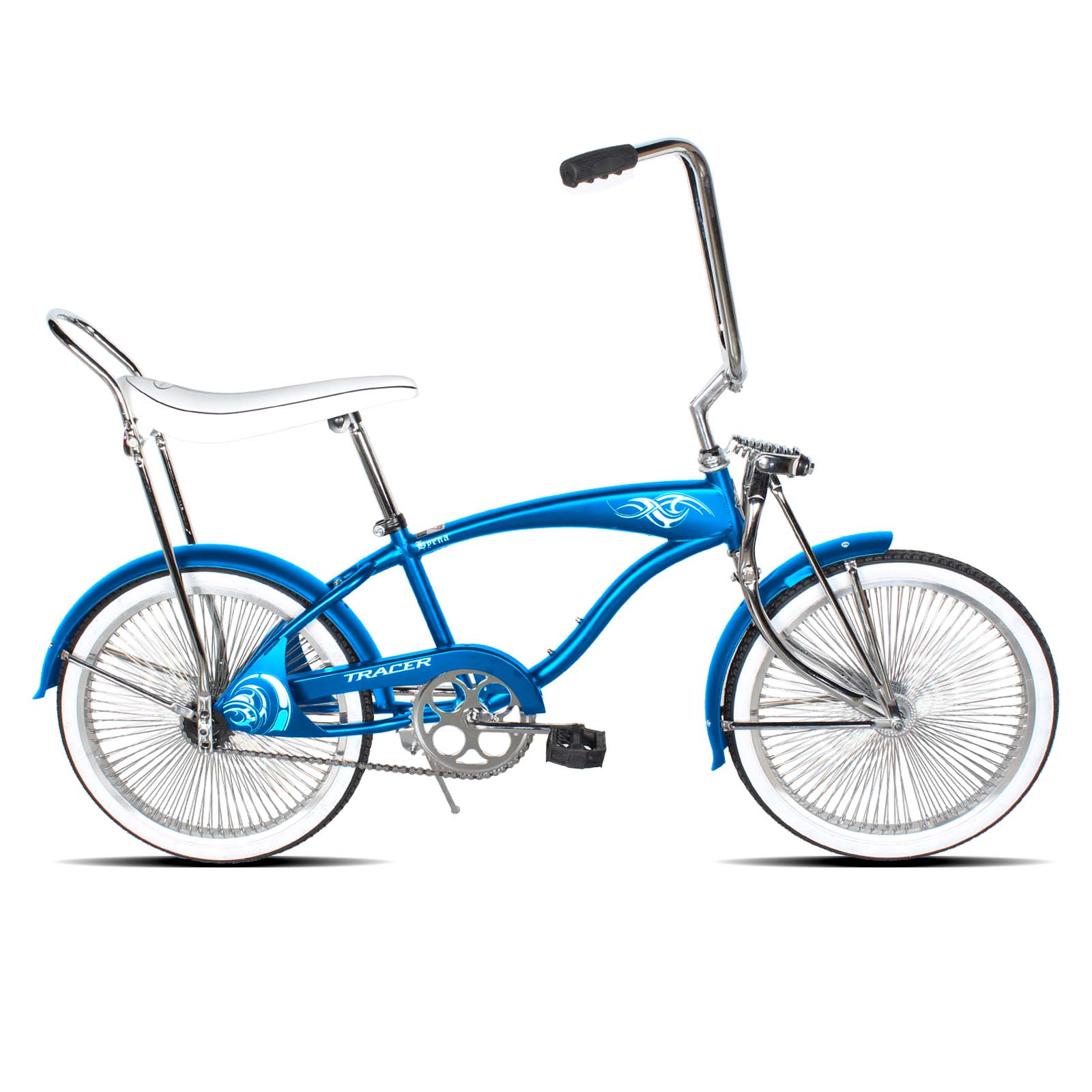 Tracer Hyena Classic Beach Lowrider Bike with 20" Wheels and Banana Seat, Single Speed - Chico USA, Inc.