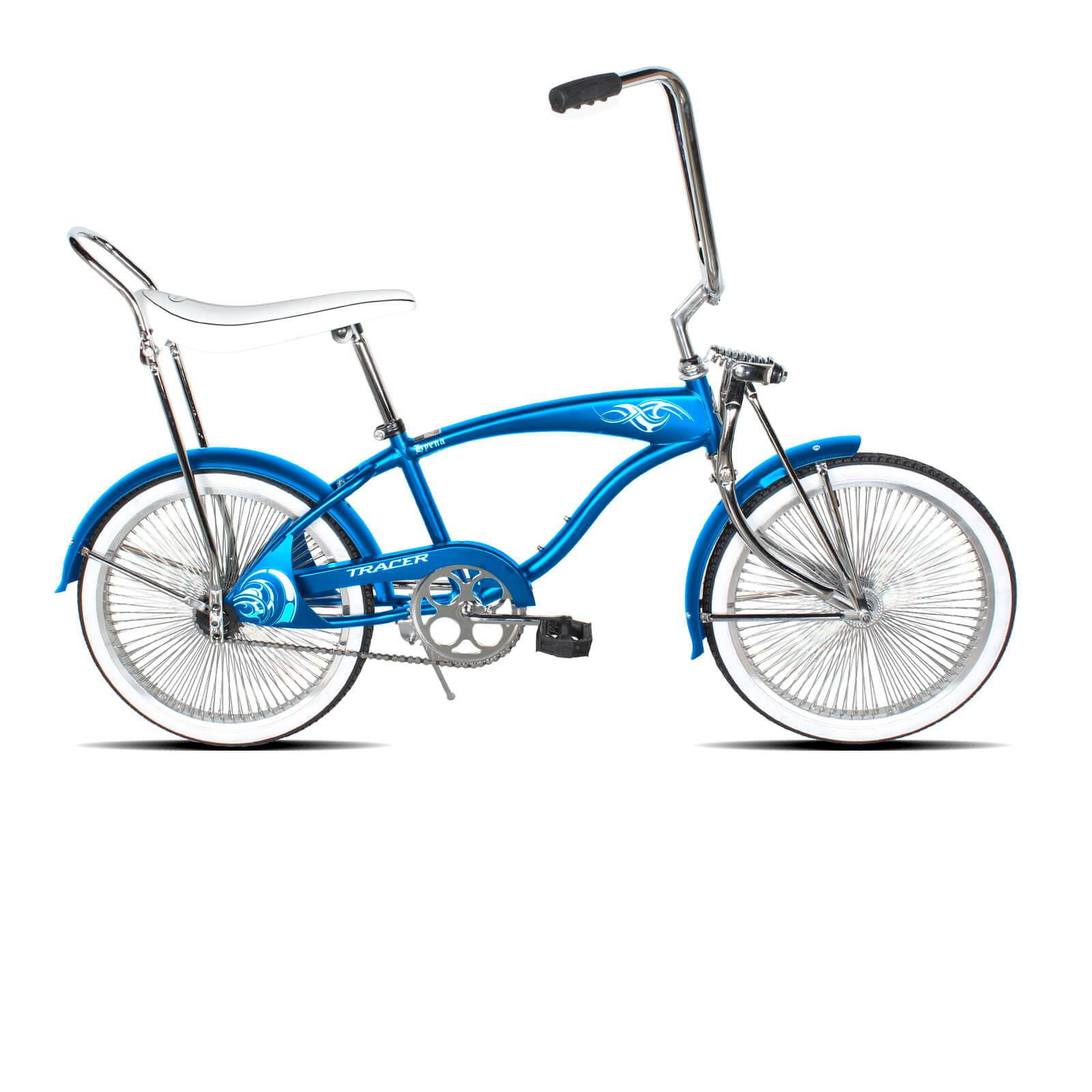 Tracer Hyena Classic Beach Lowrider Bike with 20" Wheels and Banana Seat, Single Speed - Chico USA, Inc.