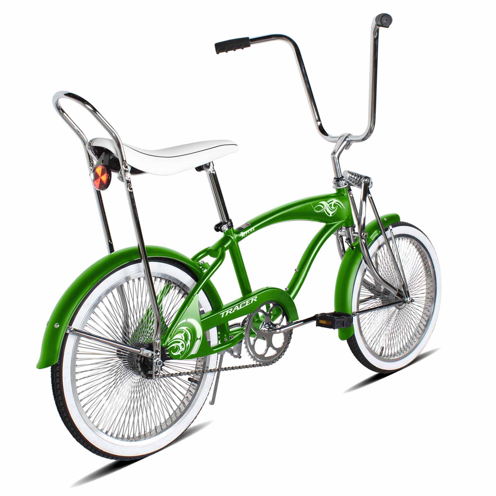 Tracer Hyena Classic Beach Lowrider Bike with 20" Wheels and Banana Seat, Single Speed - Chico USA, Inc.