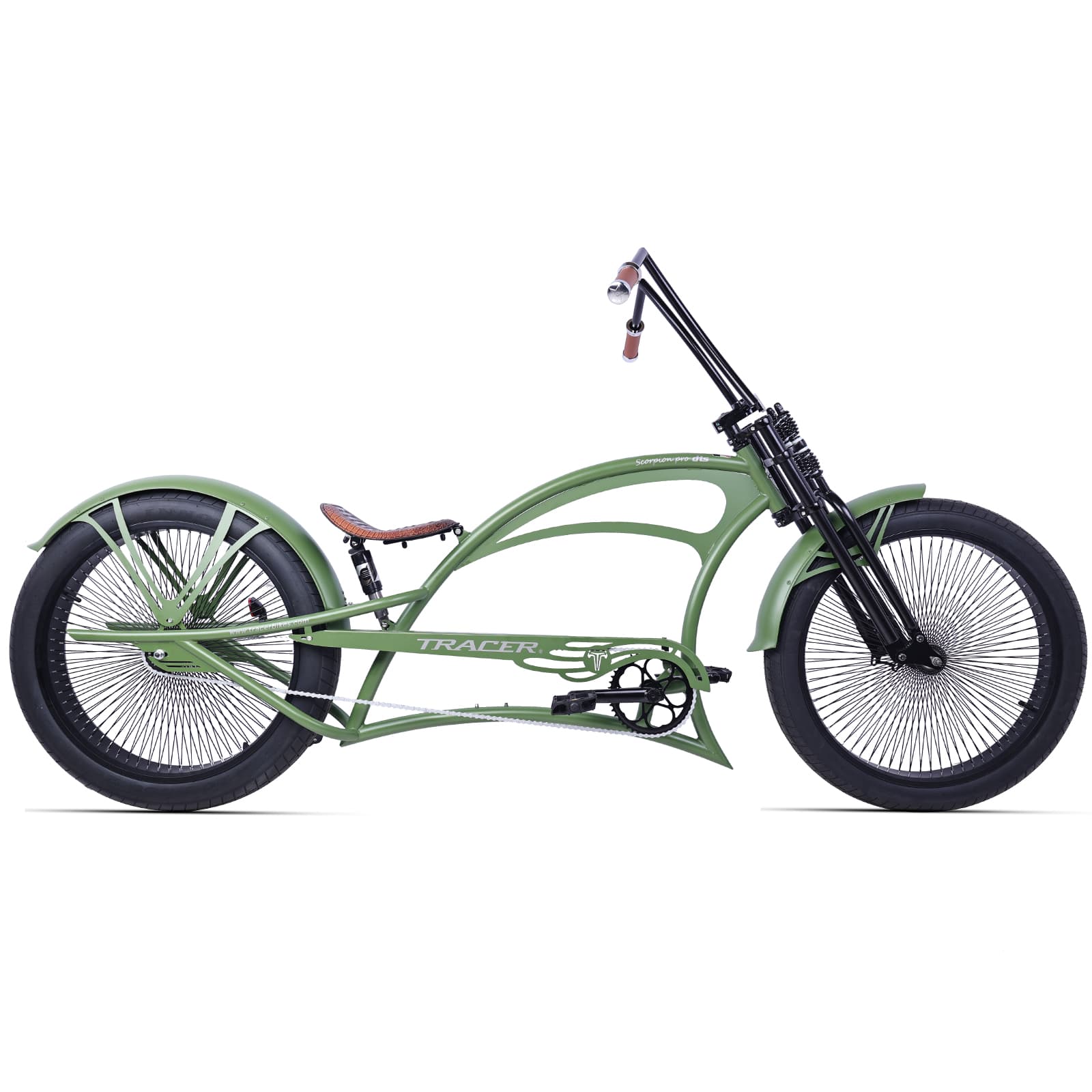 Tracer Scorpion Pro DTS 26" Chopper-Style Stretch Cruiser Bike - Chico USA, Inc.