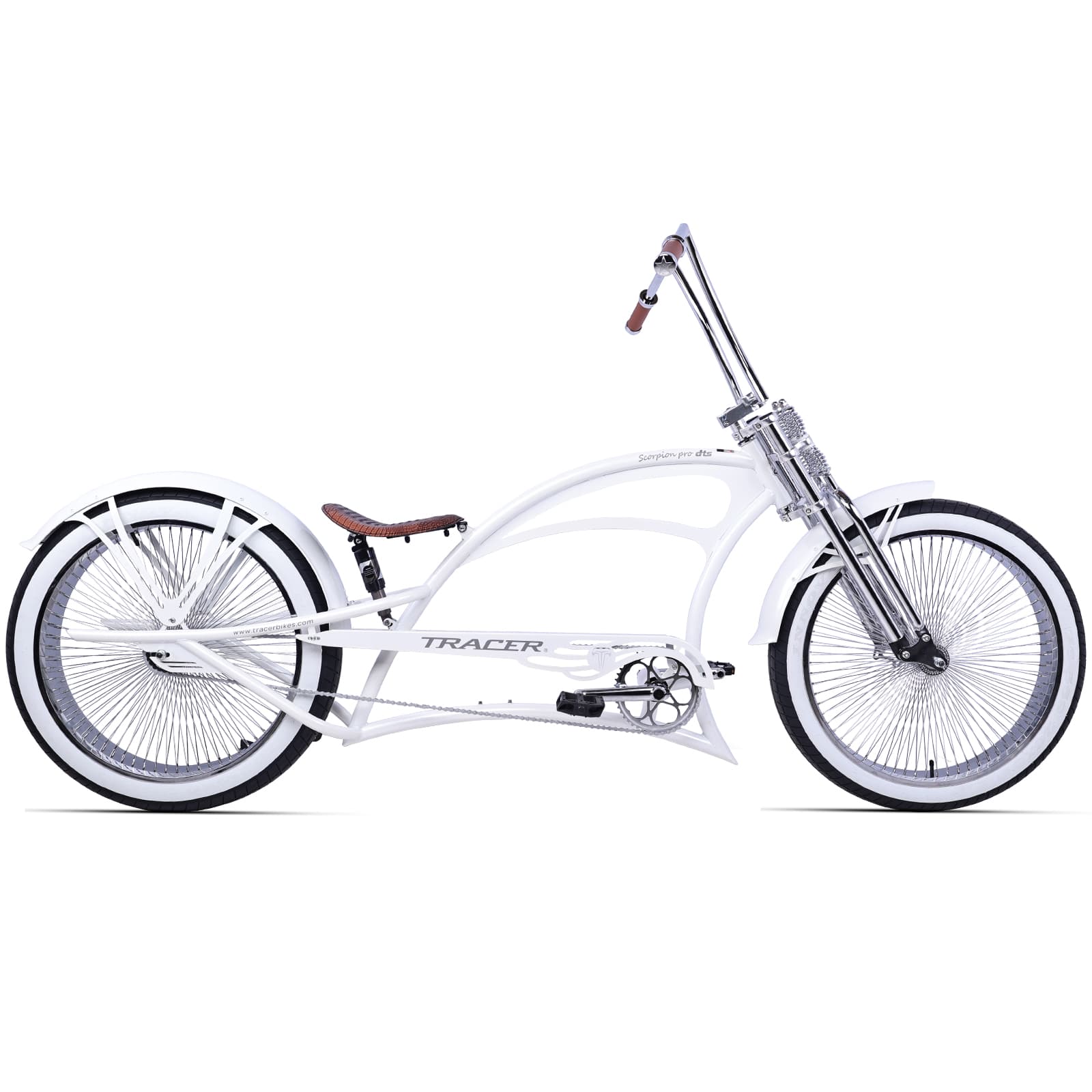 Tracer Scorpion Pro DTS 26" Chopper-Style Stretch Cruiser Bike - Chico USA, Inc.