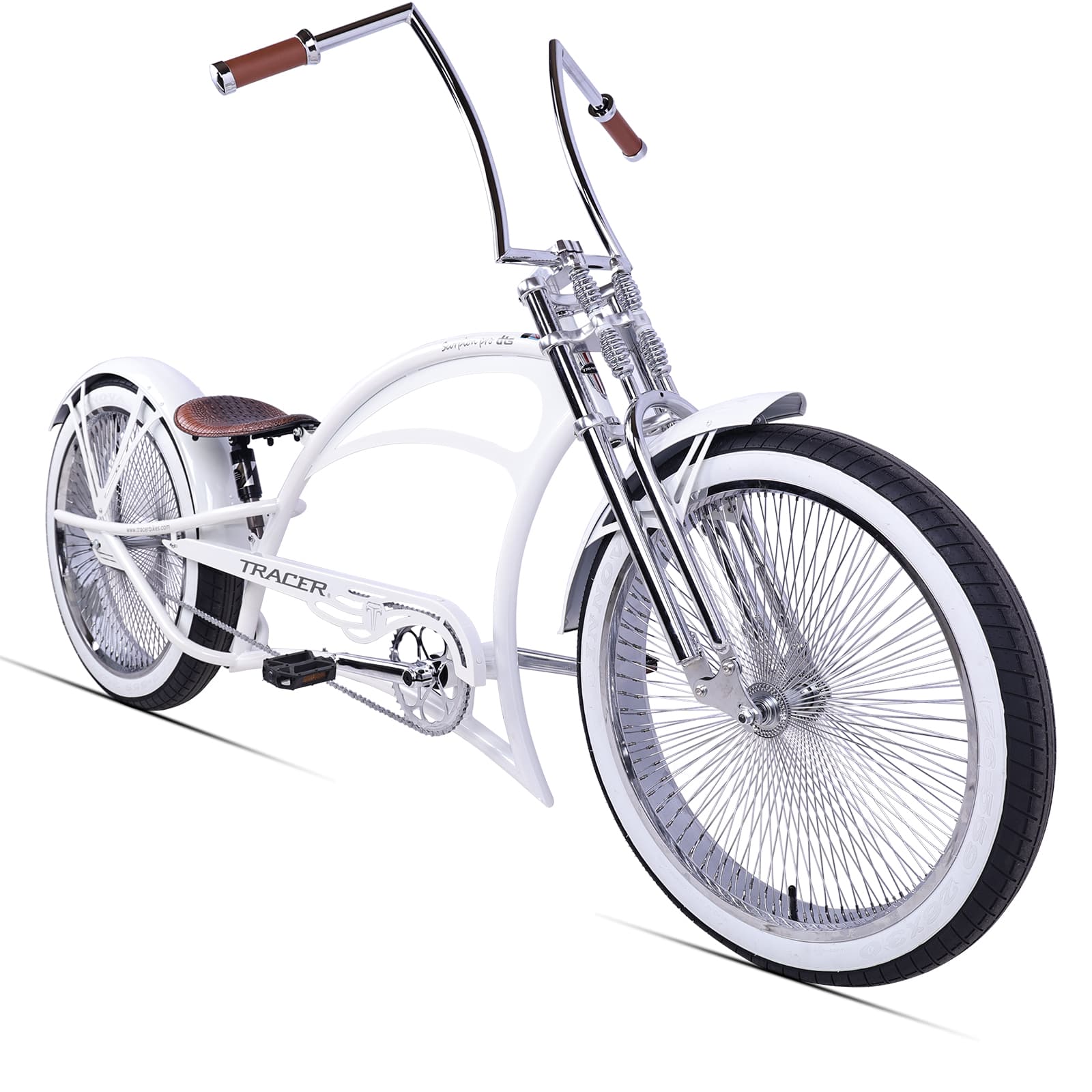 Tracer Scorpion Pro DTS 26" Chopper-Style Stretch Cruiser Bike - Chico USA, Inc.
