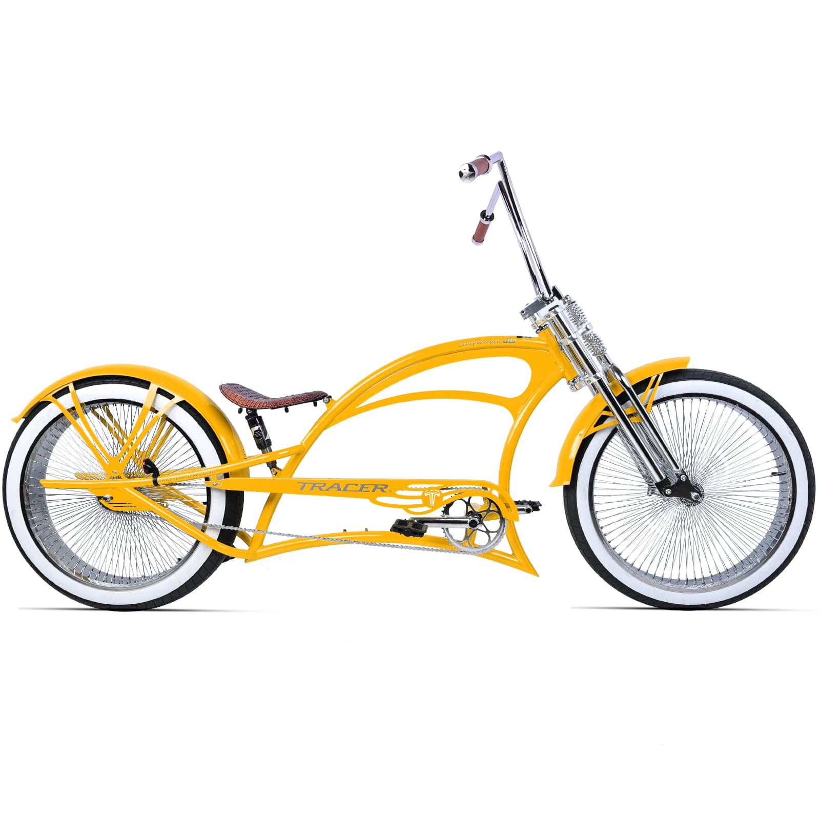 Tracer Scorpion Pro DTS 26" Chopper-Style Stretch Cruiser Bike - Chico USA, Inc.