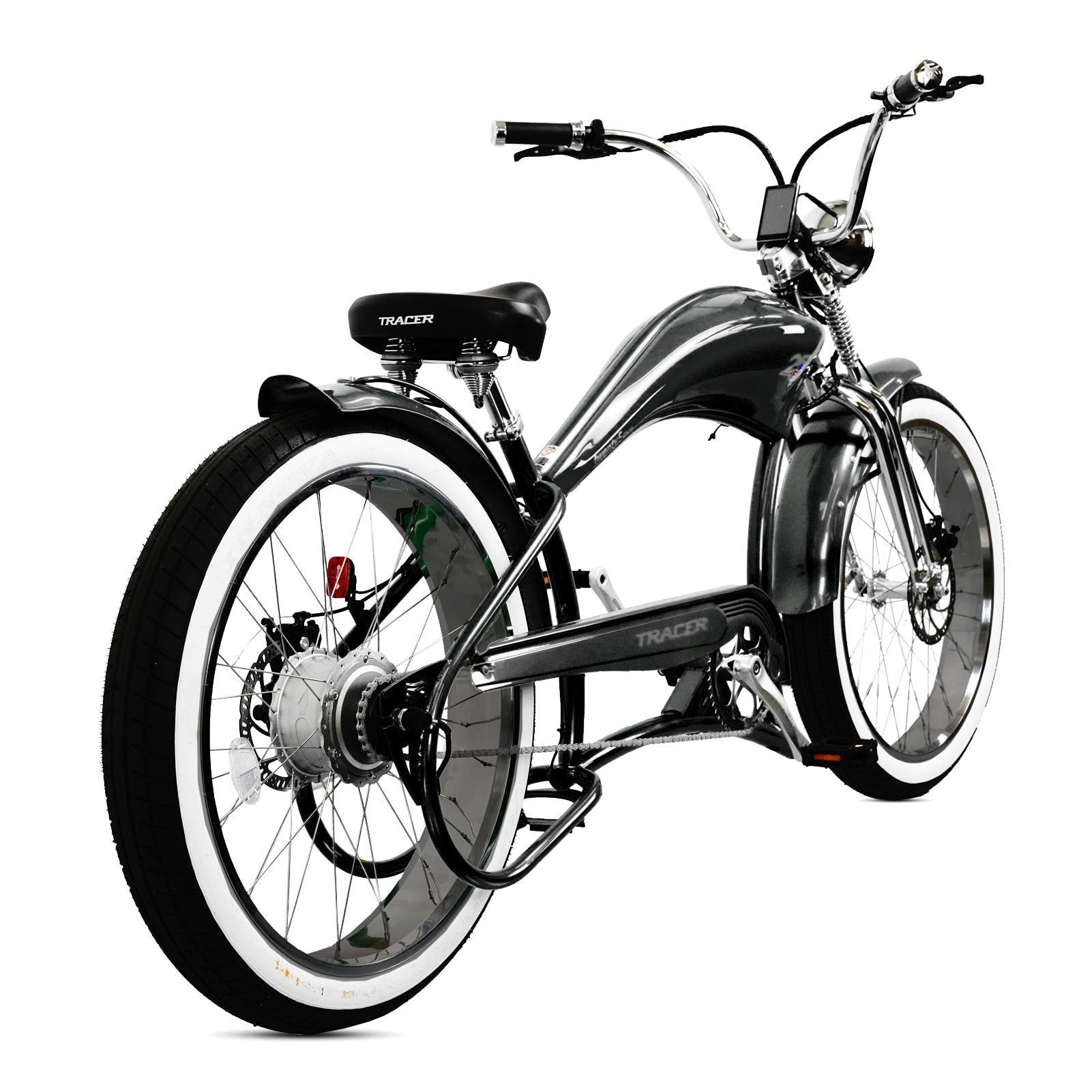 Tracer Twenty5 DS 500W Chopper Cruiser E-Bike - Chico USA, Inc.