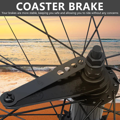 Tracer Bikes | Tracer WH-T752636C 26" Single-Speed Fat Tire Wheel Set with Coaster Brake and Disc Brake Compatibility |  Chico USA, Inc.