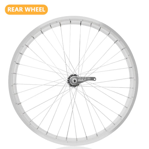 Tracer Bikes | Tracer WH-T752636C 26" Single-Speed Fat Tire Wheel Set with Coaster Brake and Disc Brake Compatibility |  Chico USA, Inc.