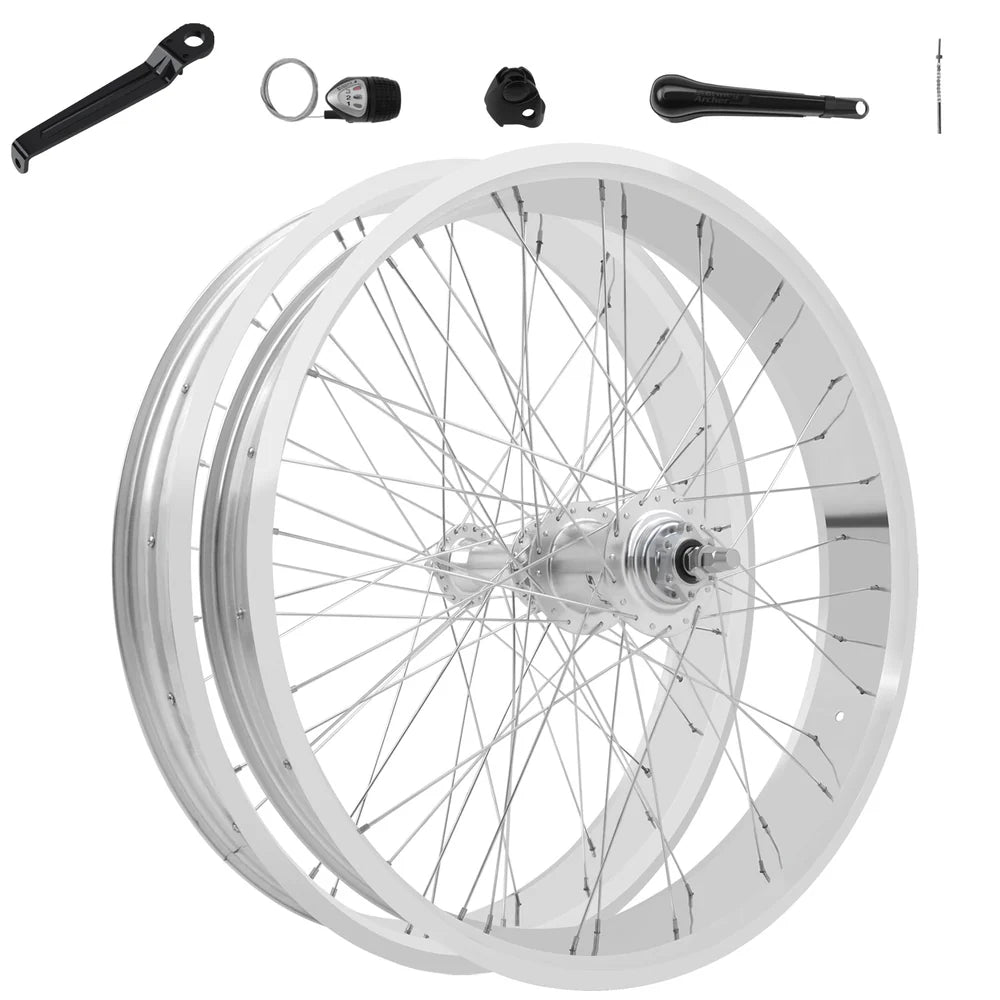 Tracer Bikes | Tracer WH-TR952636RK3 26" Fat Tire Wheel Set with Sturmey Archer 3-Speed Hub, Disc Brake Compatible |  Chico USA, Inc.