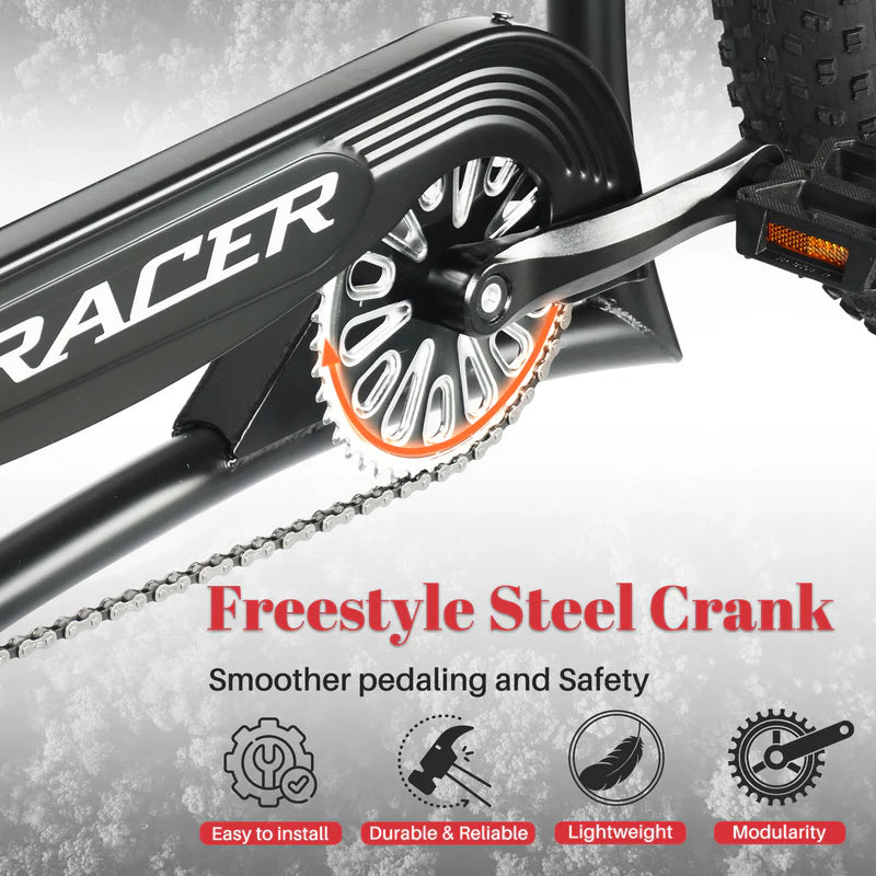 Tracer Harman GT 26" Chopper Cruiser Bike – 26" Fat Tire Stretch Frame, Single Speed, Hi-Ten Steel, Black Matte & Black - Chico USA, Inc.