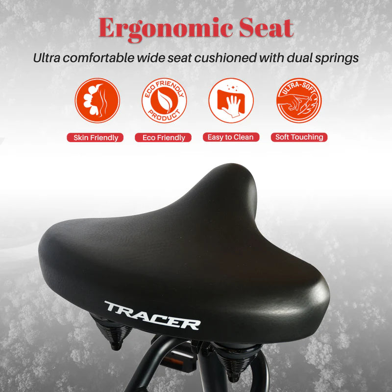 Tracer Bikes | Tracer Harman GT 26" Chopper Cruiser Bike – 26" Fat Tire Stretch Frame, Single Speed, Hi-Ten Steel, Black Matte & Black | Chico USA, Inc.