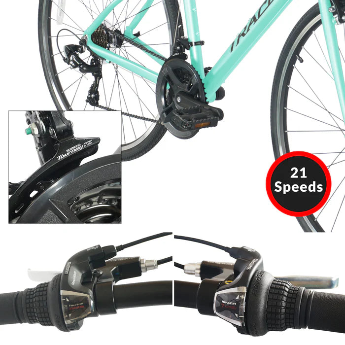 Tracer Bikes | Tracer Braver 700C Hybrid Bike, Aluminum Frame, Shimano 21-Speed, Multiple Colors | Chico USA, Inc.