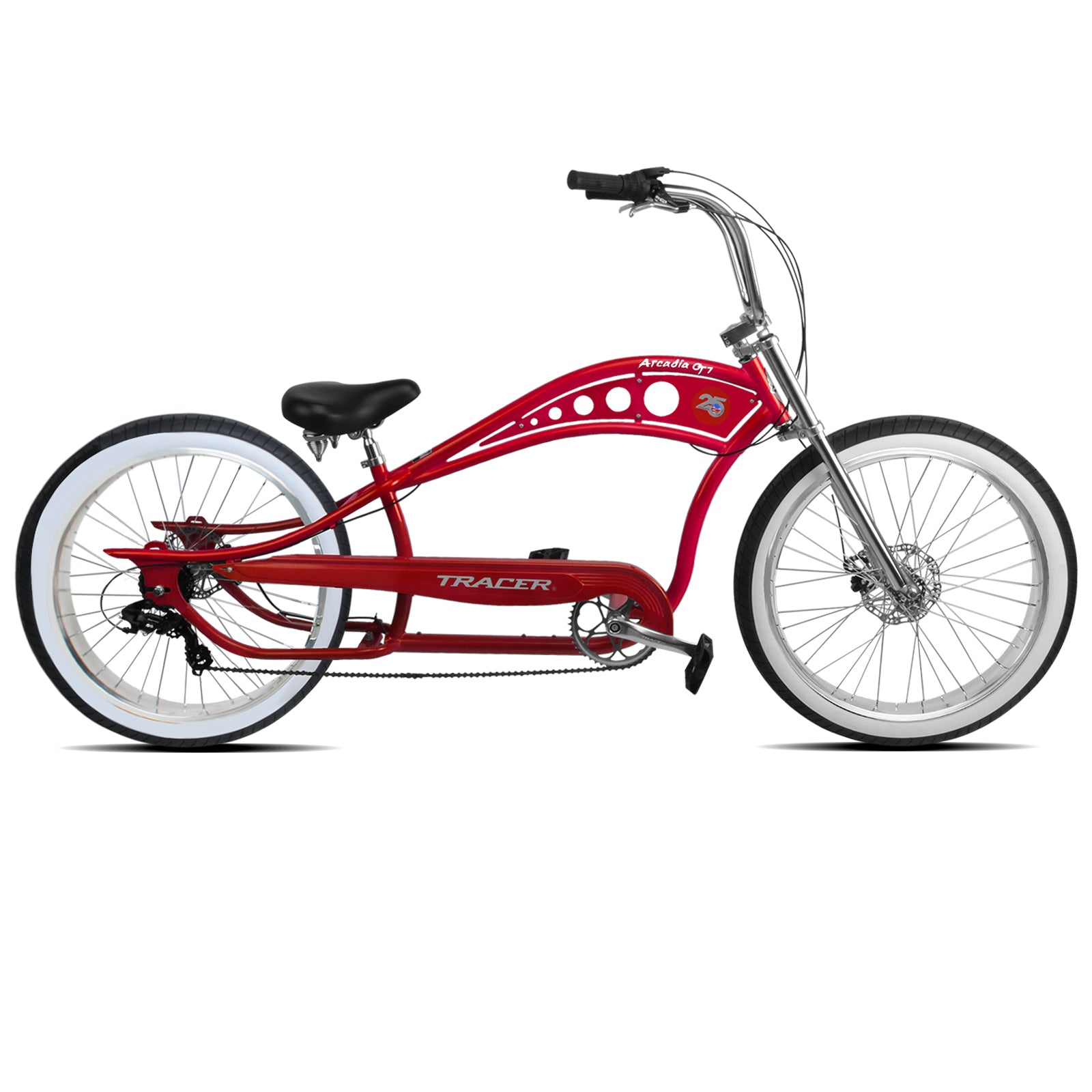 Tracer Arcadia GT7 26" Stretch Cruiser Bike with Shimano 7-Speed - Chico USA, Inc.