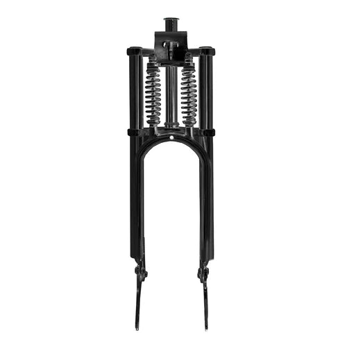 Tracer Bikes | Tracer FK-GT26263145D 26" Classical Triple Tree Dual Springer Fork for Disc Brake, 1" Steerer, Chrome/Black |  Chico USA, Inc.