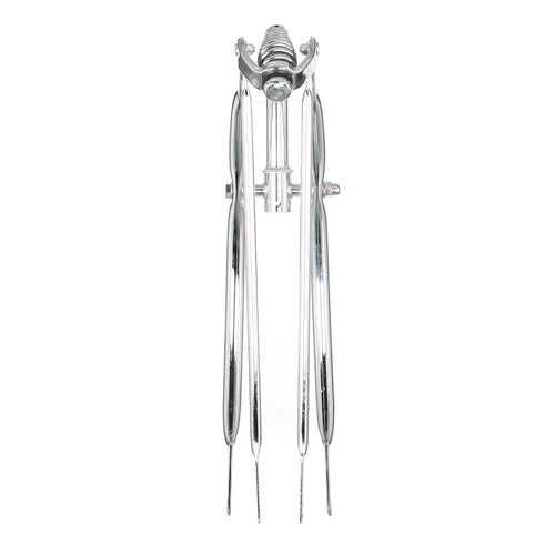 Tracer Bikes | Tracer FK-SP26161102 26" Lowrider Classic Spring Fork, Chrome/Black, 25.4mm Steerer, Regular Bend |  Chico USA, Inc.