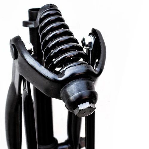 Tracer Bikes | Tracer FK-SP26161102 26" Lowrider Classic Spring Fork, Chrome/Black, 25.4mm Steerer, Regular Bend |  Chico USA, Inc.