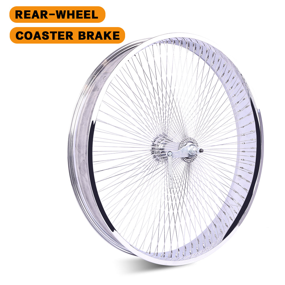 Chico WH-TH9529140C-CP Mirror Electroplating 29" Bike Fat Rims Wheel Set - Chico USA, Inc.