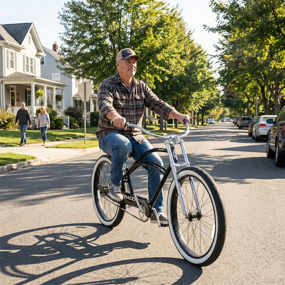 Tracer Master 29" Chopper Stretch Beach Cruiser Fat Tire Bike, Single-Speed - Chico USA, Inc.