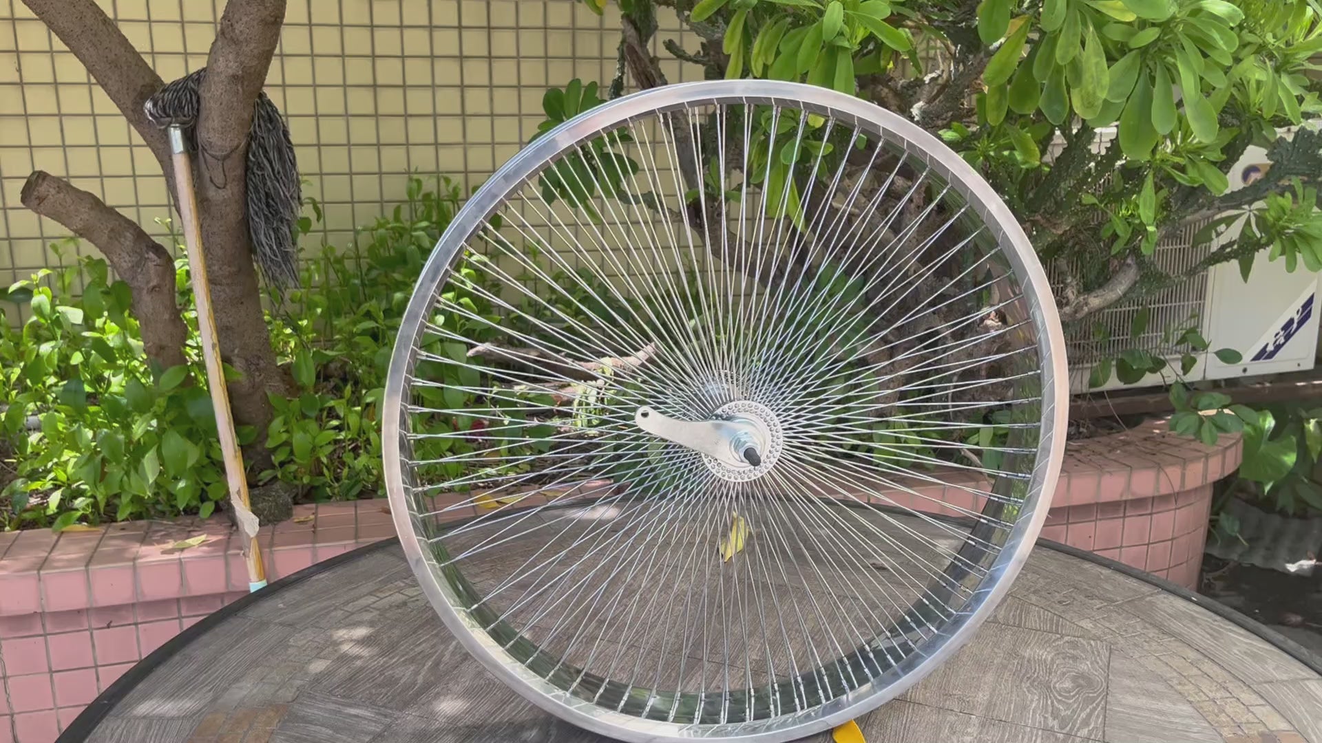 Micargi WH-TR7526140 26"x3" Aluminum Polish Fat Rims Wheel Set with KT Coaster Brake or Disc Brake