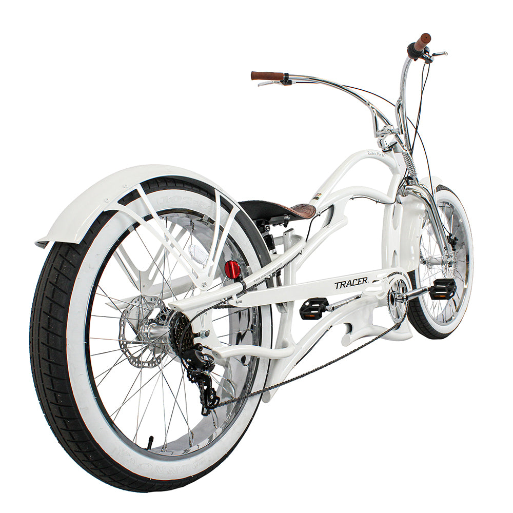 Tracer Raider Pro DS 26" 7-Speed Chopper Style Stretch Cruiser Bike - Chico USA, Inc.