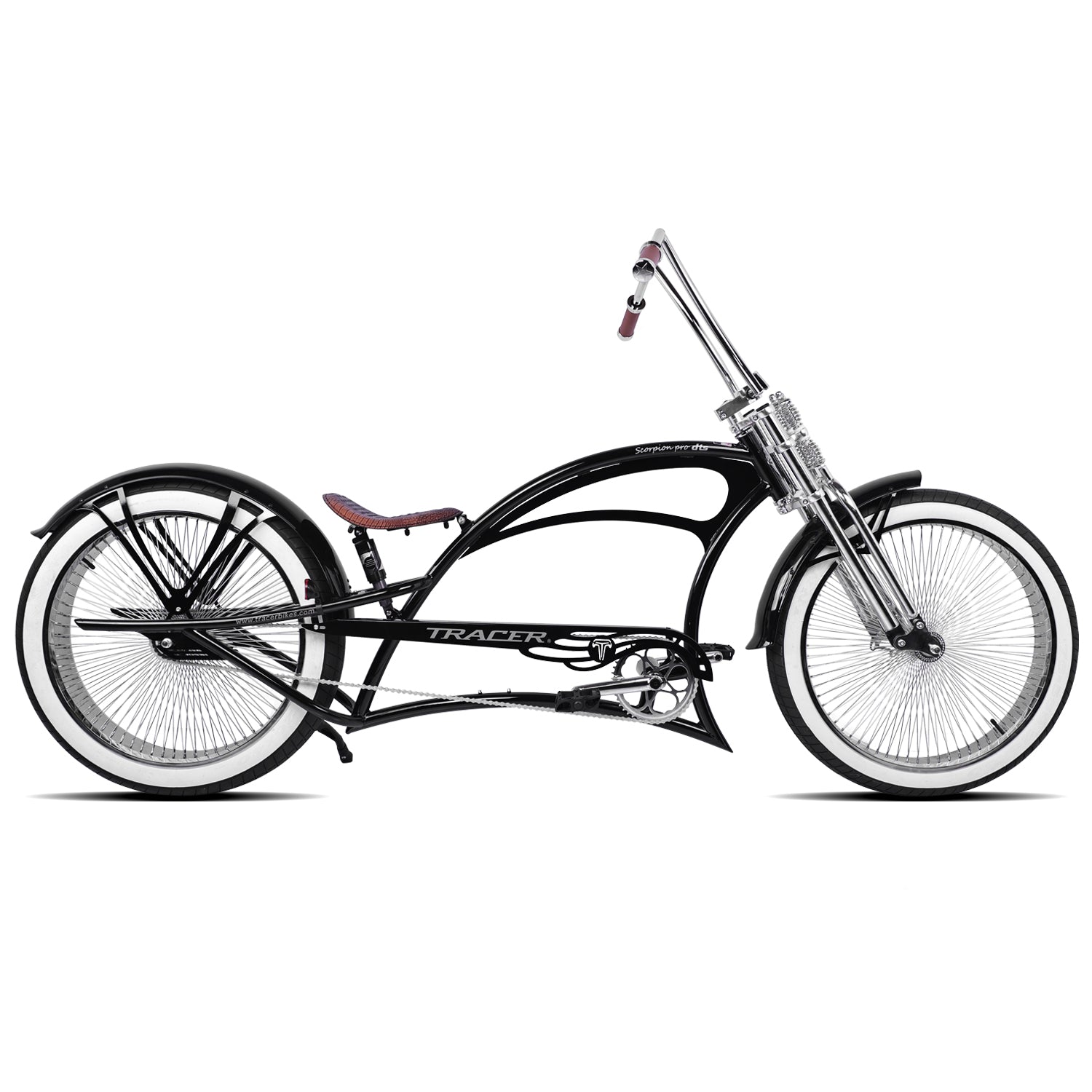 Tracer Scorpion Pro DTS 26" Chopper-Style Stretch Cruiser Bike - Chico USA, Inc.