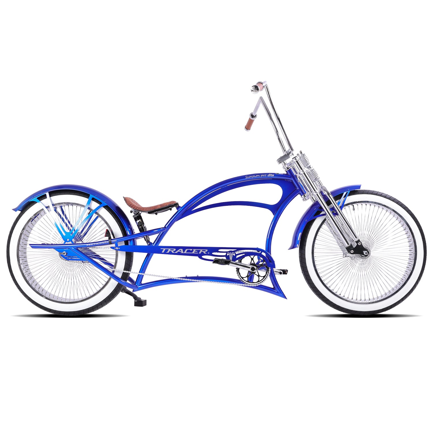Tracer Scorpion Pro DTS 26" Chopper-Style Stretch Cruiser Bike - Chico USA, Inc.